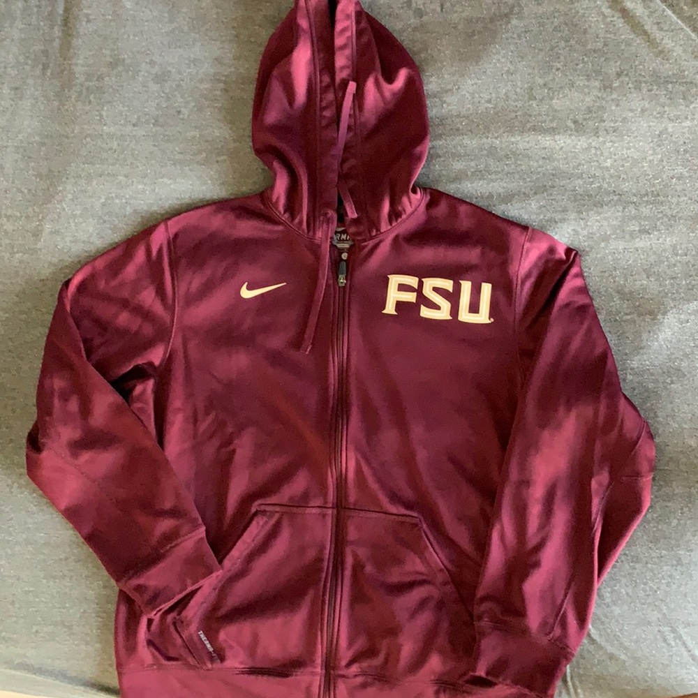 FSU Nike sweater with zipper💛